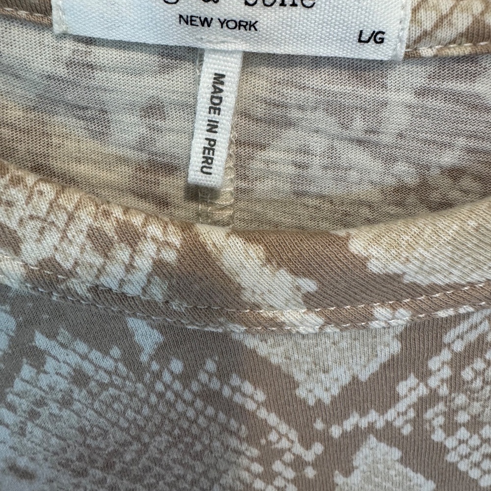 Rag and Bone python T shirt - image 4